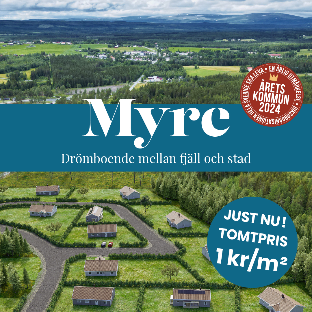 Bild över tomtmark i Myre