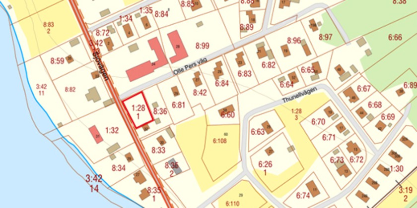 Karta över Rätansbyn, 1:28