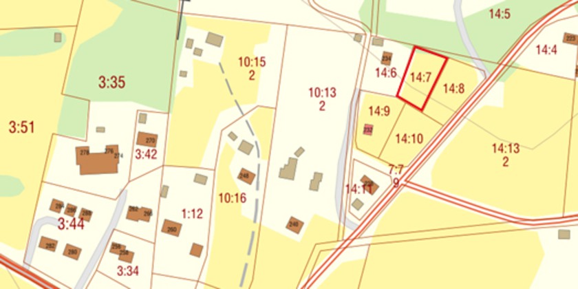 Karta över Storsjö 14:7