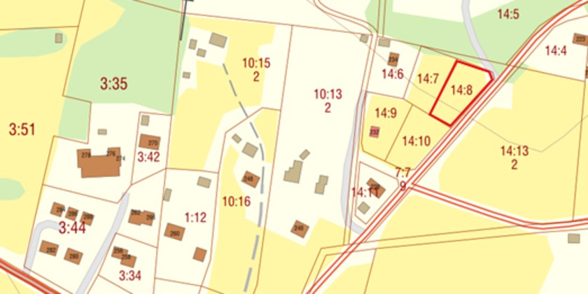 Karta över Storsjö 14:8
