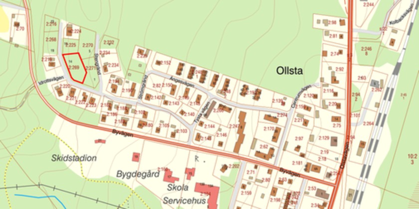 Karta över Åsarne Österåsen 2:269